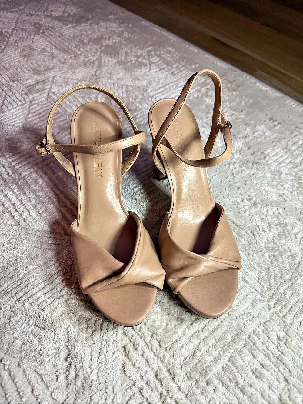 Anne Klein Strappy Heels in Pink